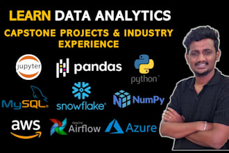 be your tutor for data analytics course with real projects