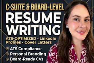 write a csuite executive resume and board cv