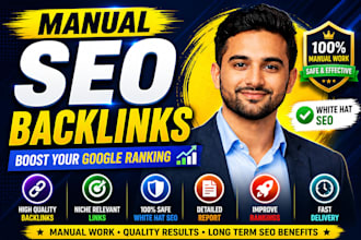 build manual safe white hat SEO backlinks for google ranking