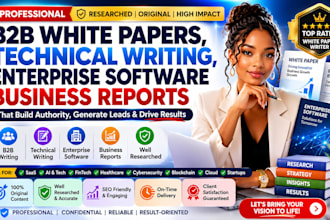 write b2b white papers technical writing enterprise software business reports