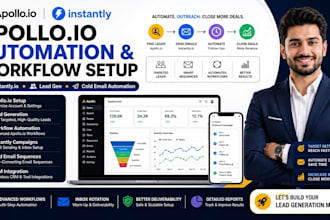 set up advanced apollo io automation apollo io workflow, instantly io