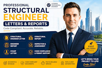 do structural engineer letter, engineer report, stamp letter, structural report