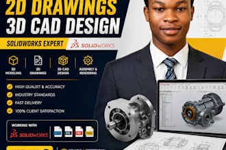 create 3d cad models, 2d technical drawings, and product design in solid