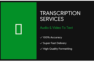 do accurate audio and video transcription