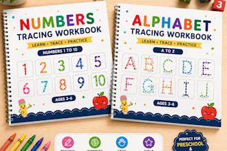 create kids tracing and activity workbook PDF