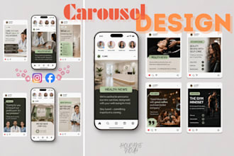 design a professional instagram carousel posts