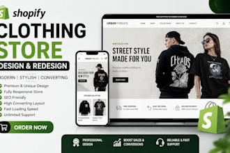 do clothing shopify store design