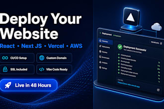 deploy react next js website to vercel netlify AWS deploy github or custom host