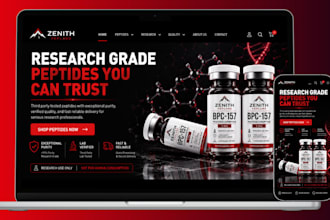 build peptide website peptide store research peptide peptide supplement website