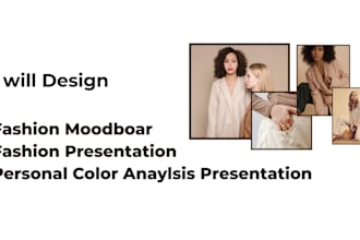 make fashion mood board and fashion presentation