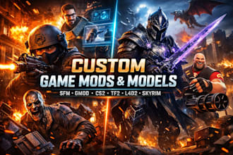 create and edit sfm, gmod, cs2, tf2, l4d2 maps, models, game mods and assets