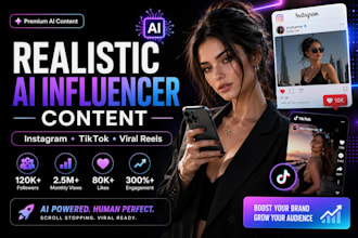 create realistic ai influencer content for instagram and tiktok