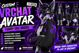 custom vrchat furry avatar, vrchat, vr character, nsfw, vrc avatar commissions
