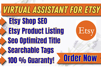 be your professional etsy virtual assistant and store manager