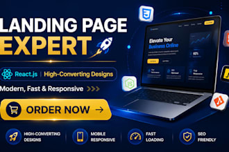 build a responsive landing page using react