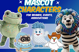 draw for you a cute character mascot