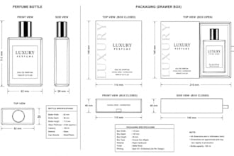 do product packaging 3d design, perfume bottle design, wine bottle design