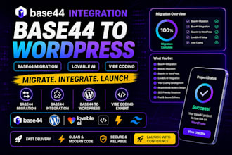 base44 integration lovable ai, base44 migration, vibe coding base44 to wordpress