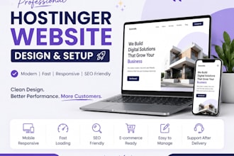 create and redesign a beautiful hostinger website with hostinger website builder