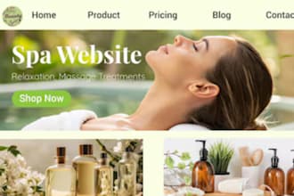 design wix spa tanning website sunless spa website massage spa website
