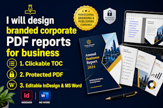 design branded corporate PDF reports for business