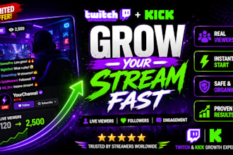 do twitch channel promotion for real live viewers and affiliate