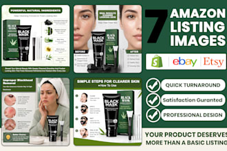 design amazon pictures, shopify ebay etsy product listing images, photo editing