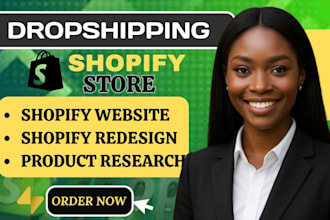 build, redesign shopify website, shopify store and dropshipping store expert