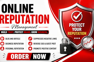do online reputation management and supress negative links