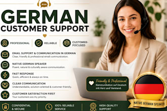 provide customer support in german