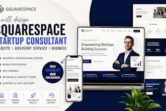design squarespace startup consultant website advisory service website business