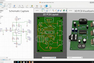 design schematic and pcb for audio amplifiers, preamps, and guitar pedals
