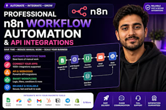 build n8n workflow automation and API integrations