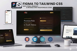 convert figma to tailwind CSS pixel perfect responsive frontend
