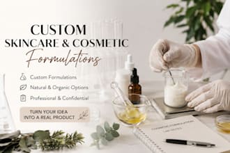 create custom skincare, cosmetic and haircare formulations for your brand