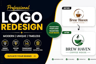 professionally redesign your logo for a modern look