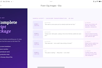 write an emotional ai video script for your short form content