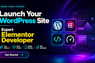 design or redesign wordpress website, landing page expert, elementor expert