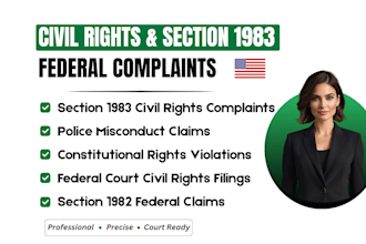 draft section 1983 civil rights federal court complaints