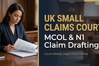 draft your UK small claim particulars for money claim online