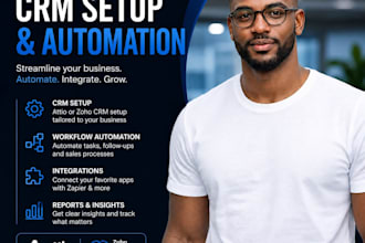 setup attio and zoho CRM workflows and integrations
