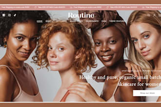build skincare shopify store skincare shopify beauty website skincare website