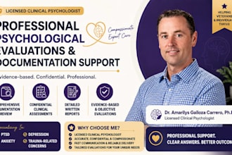 provide vaterian documentation support and psychological evalutions