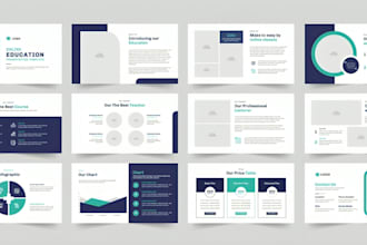 educational course presentation and teaching slides design for educators