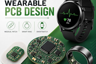 design compact wearable pcb for medical patches, smart rings, and smartwatches
