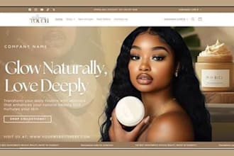 design shopify store skincare shopify store beauty store makeup store spa websit