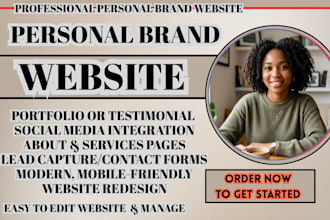 personal brand website consultant website influencer website entrepreneur webs