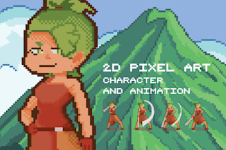 make pixel art character for your game