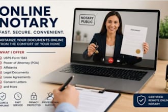 provide secure online notary and remote online notarization services, form 1583