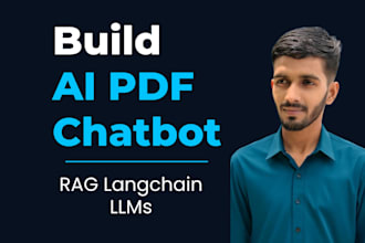 develop ai PDF chatbot with rag and custom knowledge base